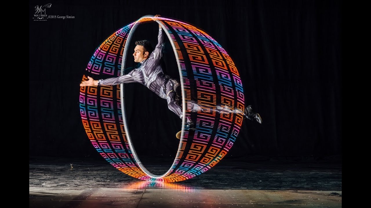 Volta Wheel, David Matz LED Cyr Wheel
