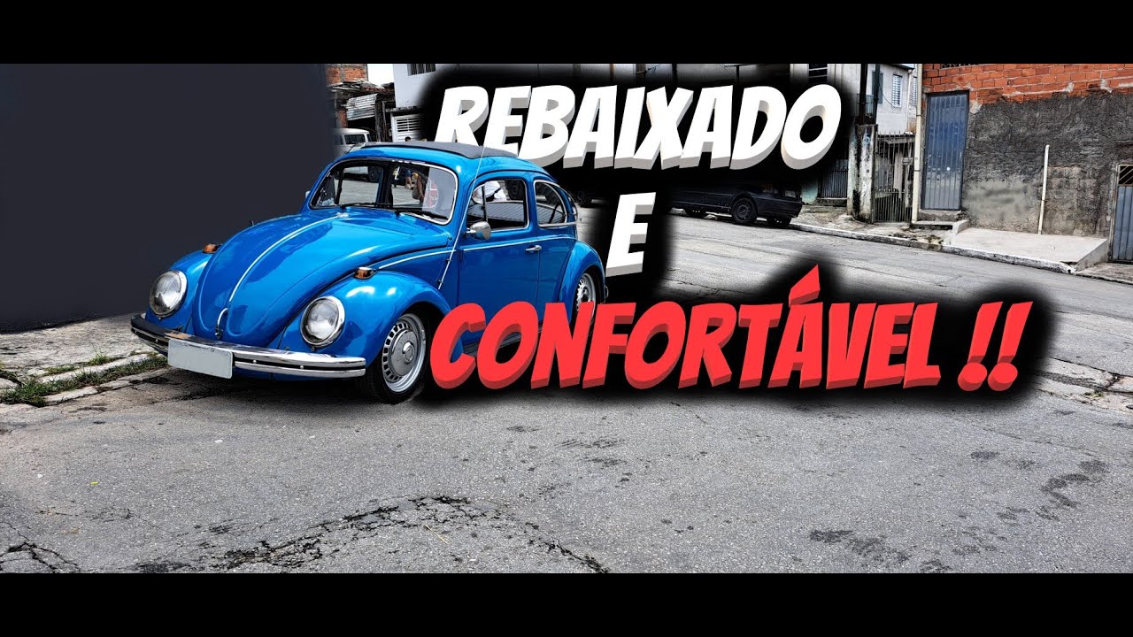 COMO INSTALAR DROP NO FUSCA | *CENAS FORTES* | FUSCA AZUL PAVÃO | BRUTUS79