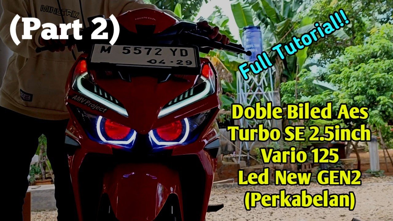 Pasang Doble Biled Aes Turbo SE Vario 125 Led New Gen2(perkabelan)