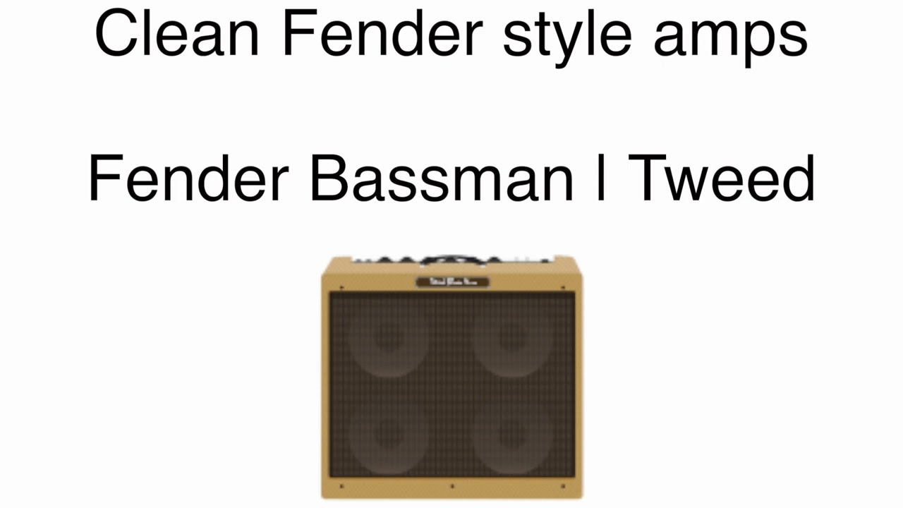 Clean Fender syle Amps | Bassman Tweed | Helix | HX Stomp | Overdrive | demo sounds