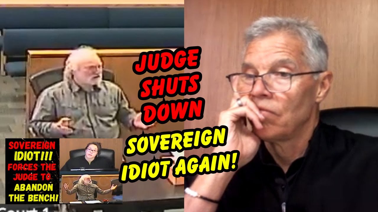 Sovereign IDIOT Who Forced Judge To Abandon The Bench Returns for More..Judge Shuts Him Down!