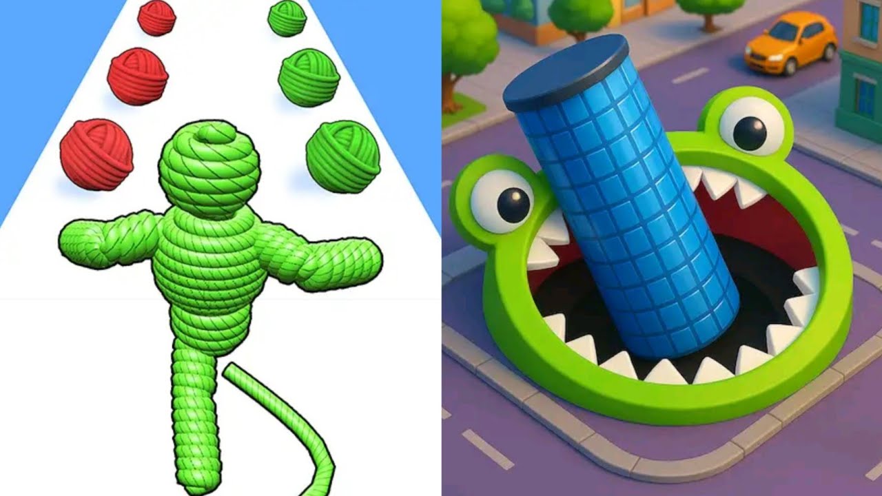 Rope Man Run VS Hole.io Max All Levels Gameplay Android,iOS NEW UPDATE
