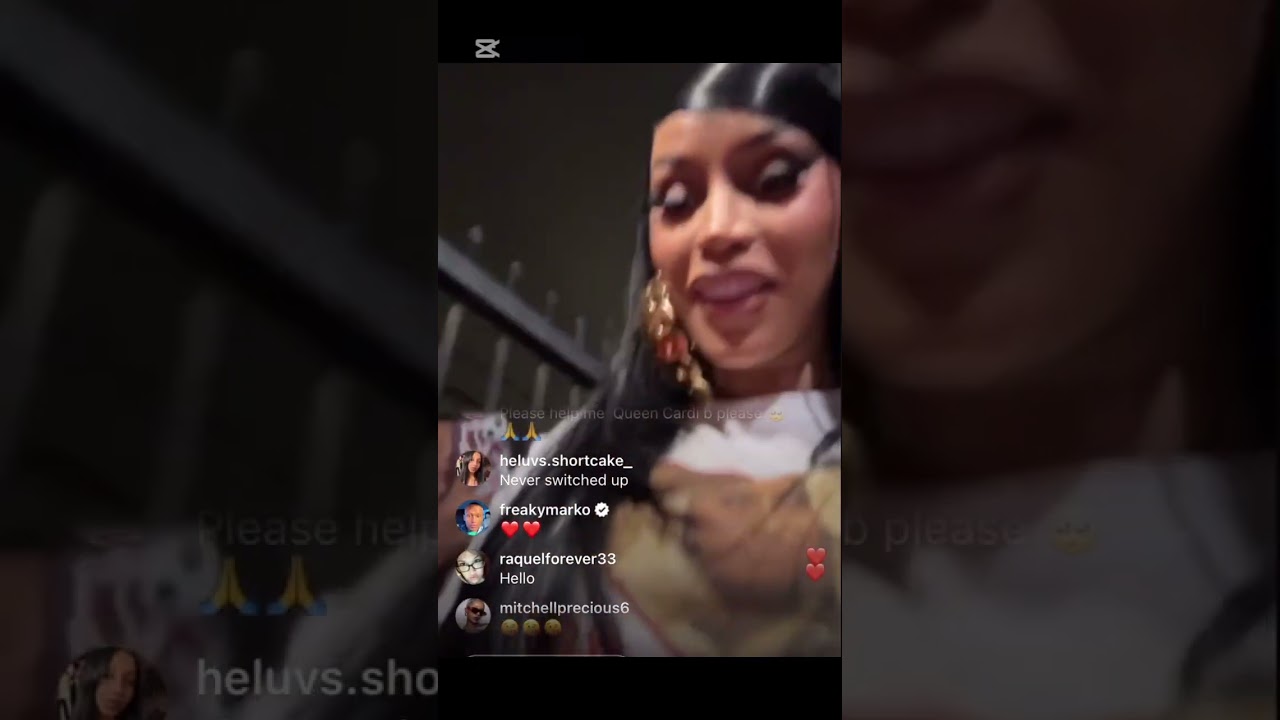 Cardi B Thursday instagram live new video vlog part 4