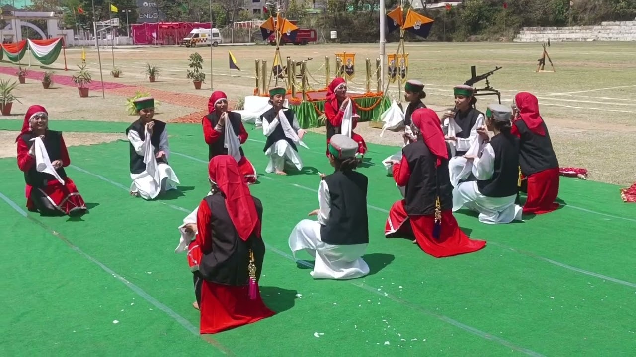 Jawahar Navodaya Vidyalaya Paprola students performing Natti at CM function Dharamshala