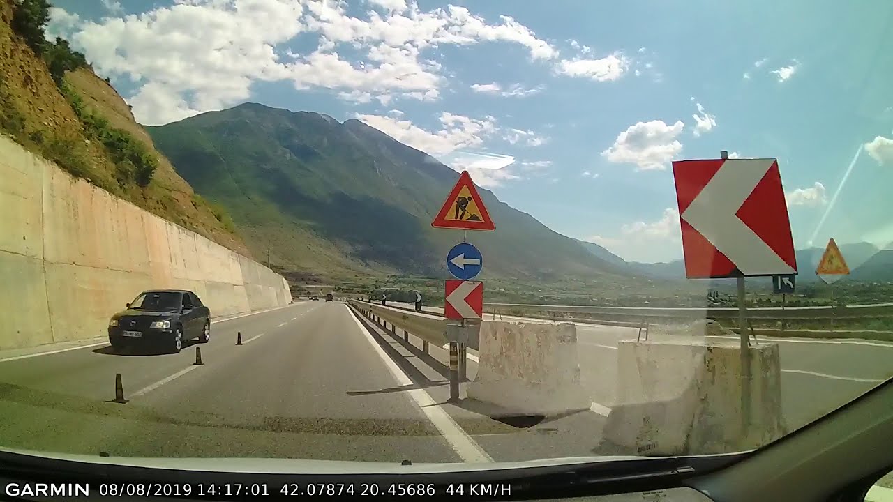 DRIVE #734: Prizren (Kosovo*)-Kukës-Milot (Albania) (timelapse 4x) *Read Description*