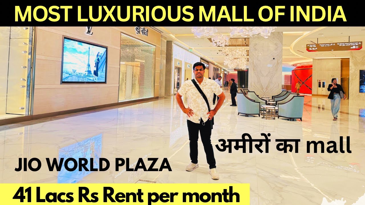 MOST EXCLUSIVE Jio WORLD PLAZA Mall MUMBAI Tour | LUXURIOUS MALL OF INDIA 😳😳