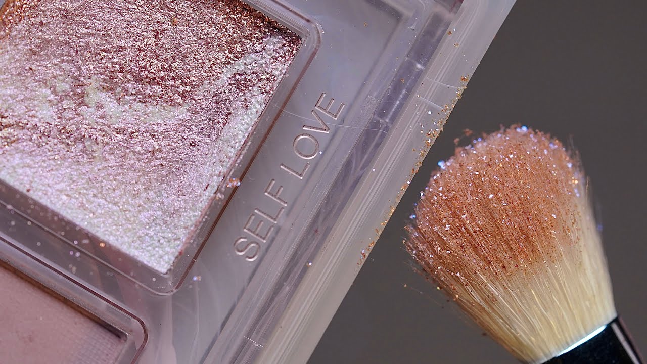 ASMR Makeup Sounds - Huda Beauty Rose Quartz Swatches (NO TALKING)