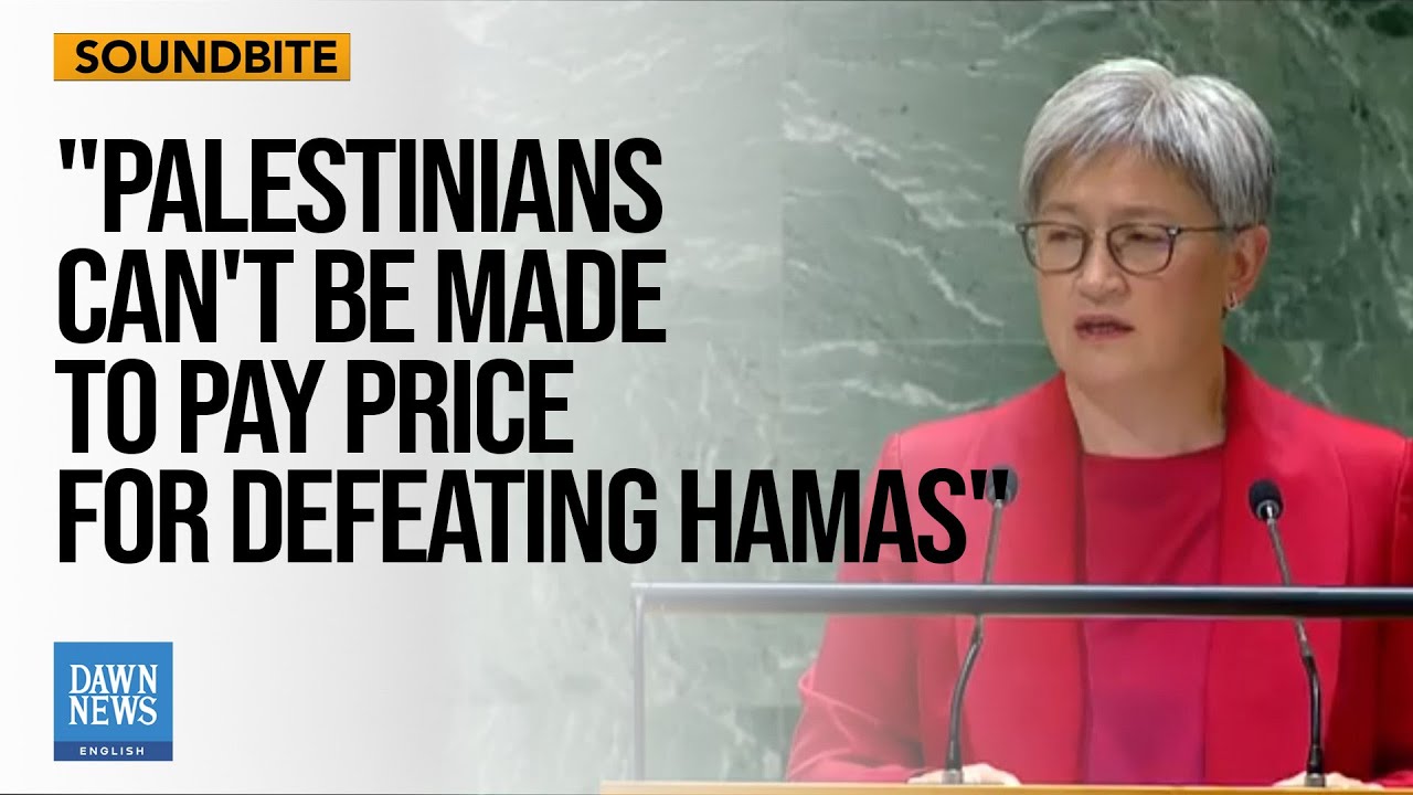 Australia sanctioned Israeli extremist settlers: Penny wong at UNGA | Dawn News English