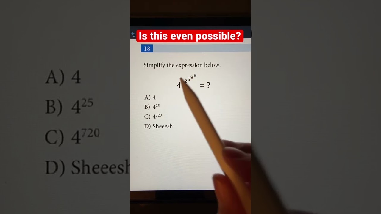 Trick Question: Cascaded Exponents