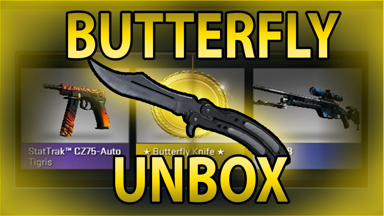 CS:GO BUTTERFLY KNIFE UNBOX REACTION