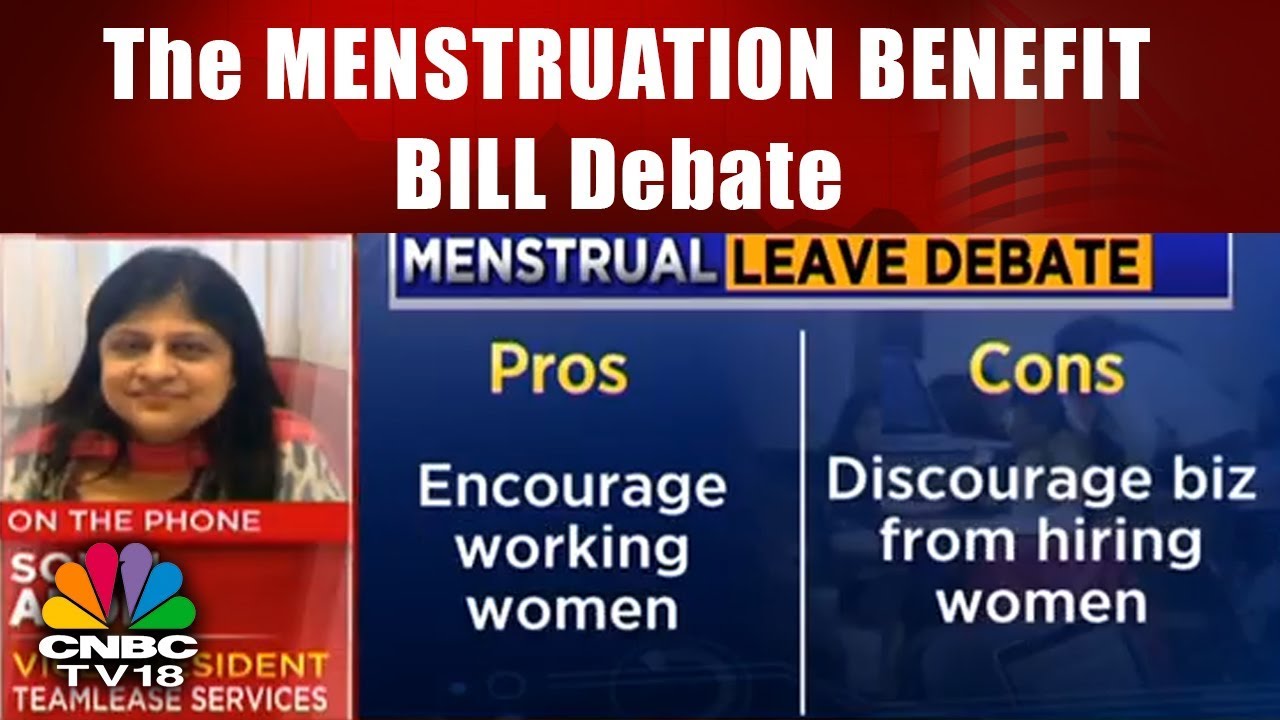 The MENSTRUATION BENEFIT BILL Debate | CNBC TV18