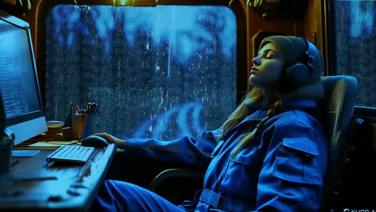 Rain Sounds For Sleep - Heavy Rain In The Car - Soothing Natural Ambiance To Fall Asleep Quickly