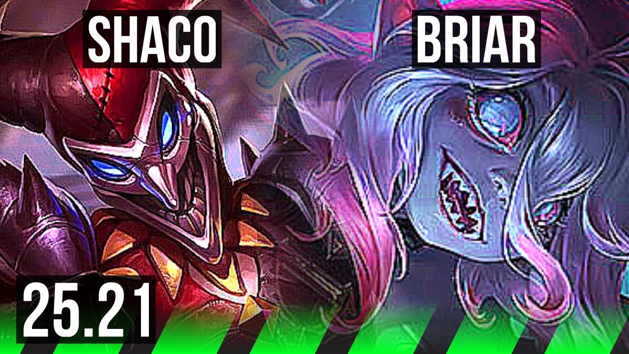 SHACO vs BRIAR (JGL) | 11/1/9, Rank 9 Shaco, Dominating | BR Grandmaster | 25.21
