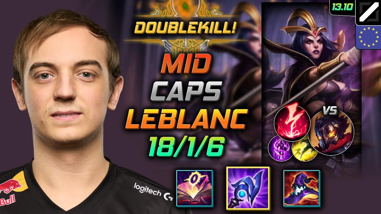 LeBlanc Mid Build Caps Luden's Tempest Electrocute - LOL EUW Challenger Patch 13.10