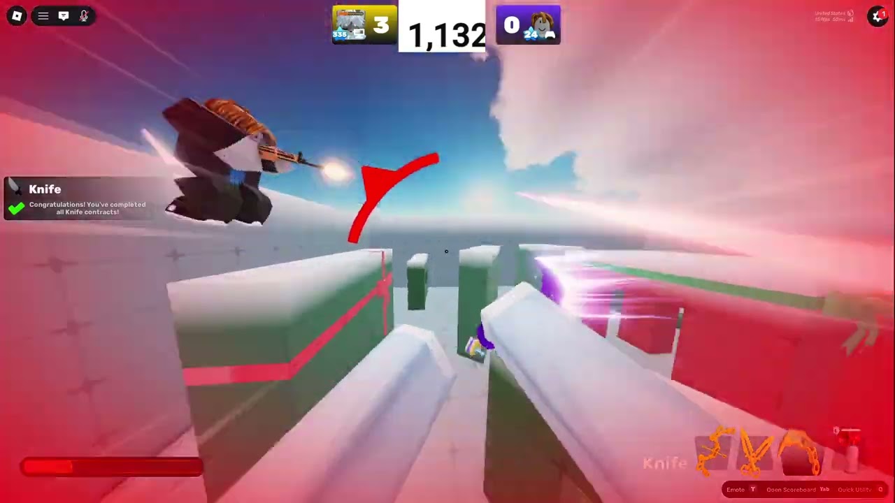 Almost beating a cheater with Knife
