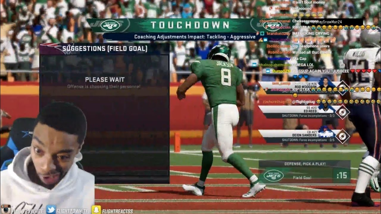 FlightReacts CRIES & EXPLODES After Blowing 15 Point Lead Against CHEAP Team on Madden NFL 20
