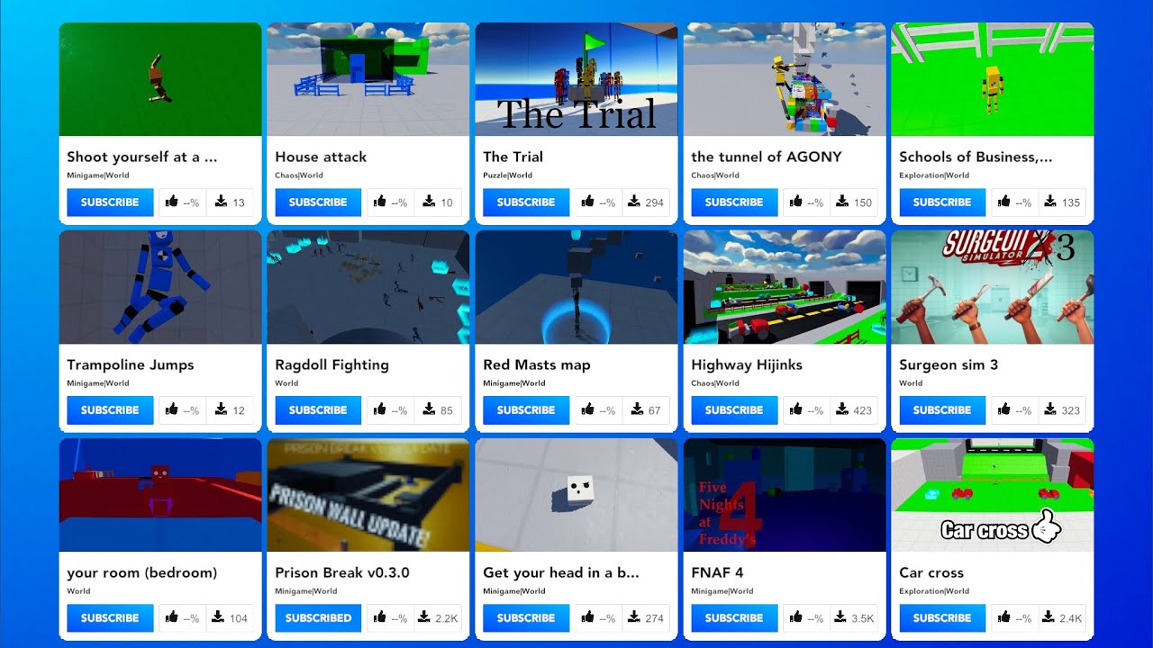 Playing Popular maps in Fun with Ragdolls 2.0!