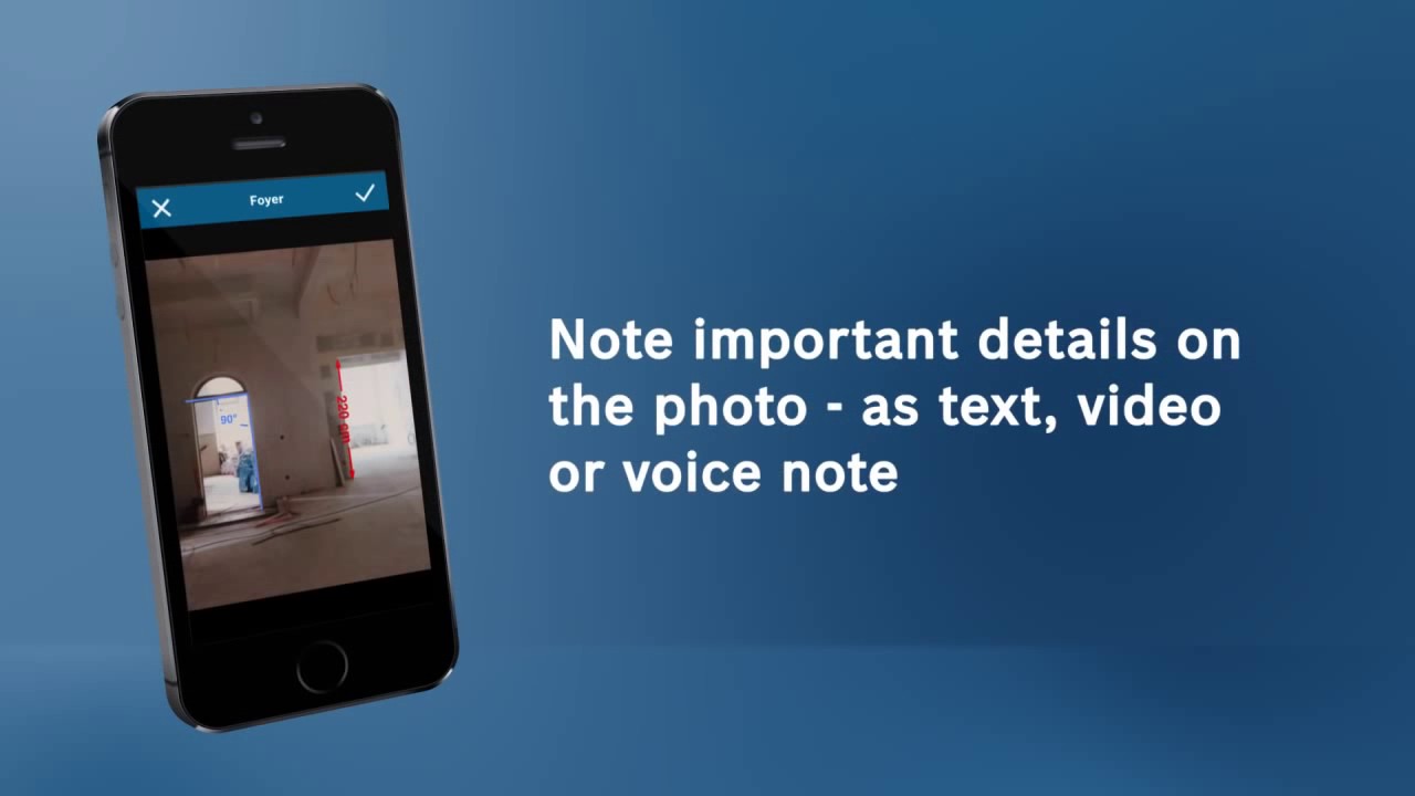 Bosch ToolBox App Tutorial 1 - Measurement Camera Function