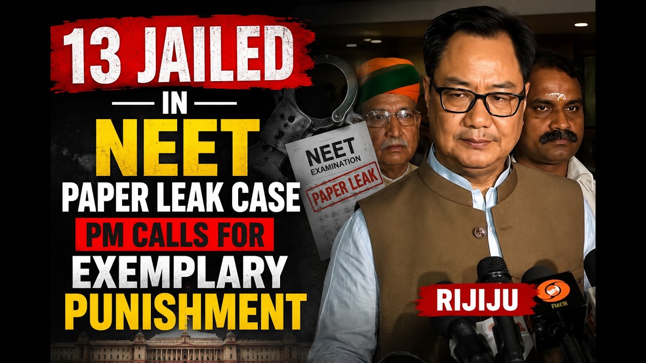 NEET Paper Leak: 13 Jailed in NEET Paper Leak Case, PM Calls for Exemplary Punishment