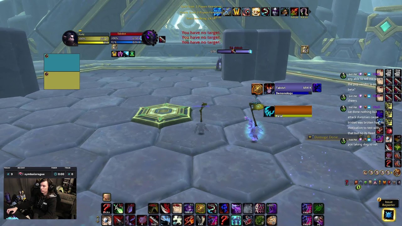 Nahj r1 Rogue PvP Beta Arena trinkets fixed + Retail housing