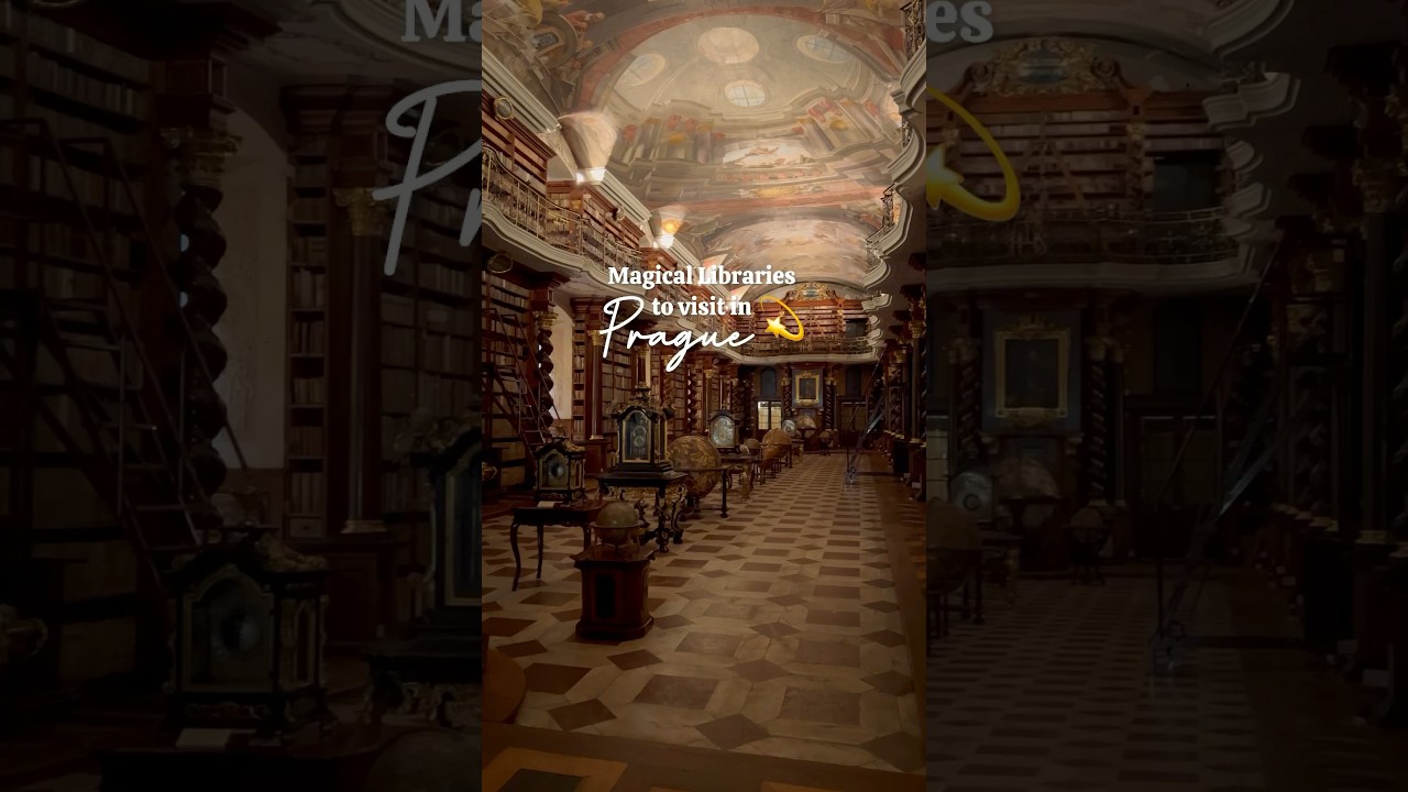 Four MAGICAL Prague Libraries you can visit! Have you been to any? #visitprague #libraries #prague