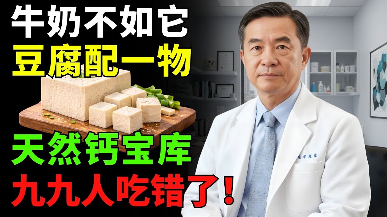 豆腐的鈣不會自己被吸收——醫師揭露正確吃法，吸收率更好