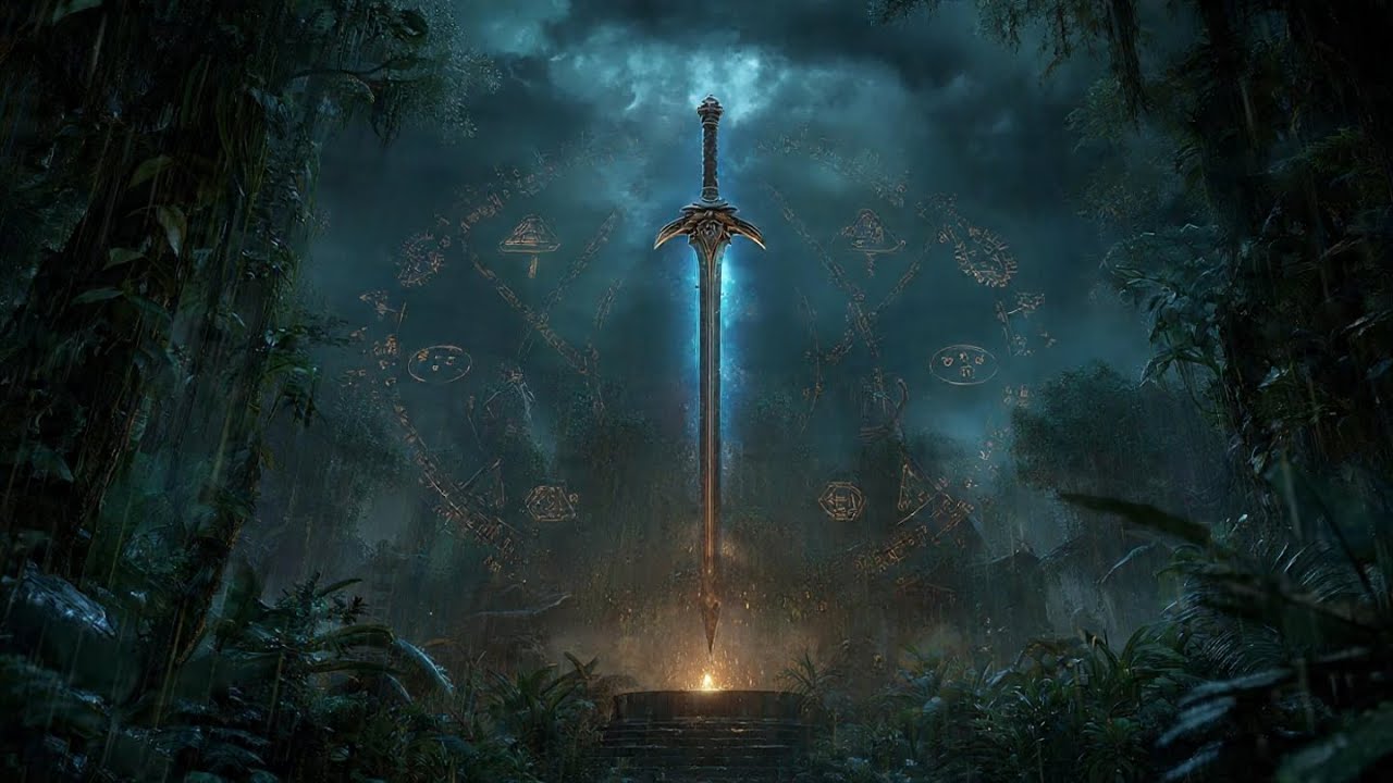 Sword and Rain Echoes in Dark Fantasy Woods