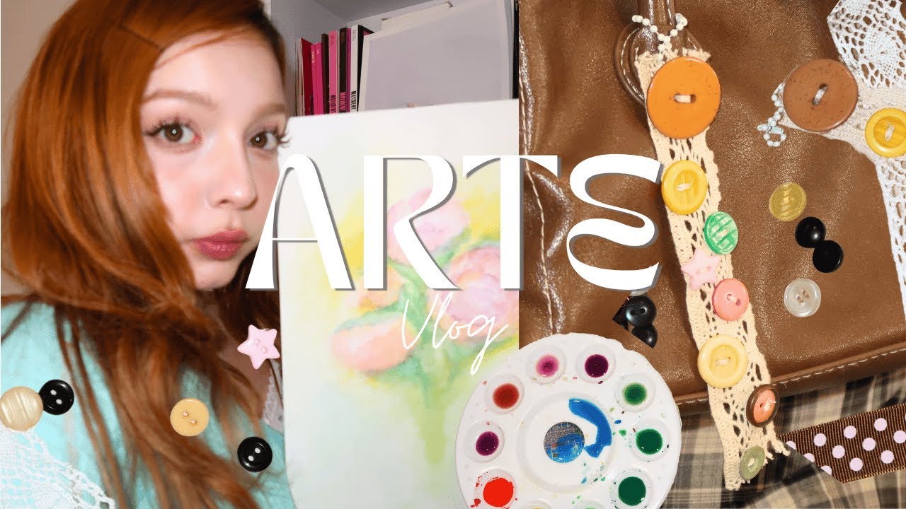 haciendo manualidades mientras platicamos 🎨 ✧˚ ༘ ⋆｡˚👩🏻‍🎨