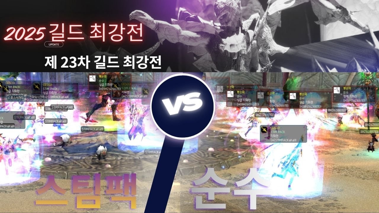 [ 순수 VS 스팀팩 ]  16강전 2025길드최강전 #데카론 #dekaron #挑战 #PVP
