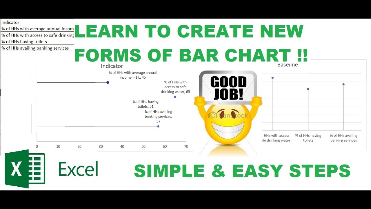 Learn to create impressive and new forms of bar chart | Simple and easy learn | Datagram
