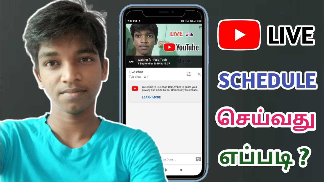 How to Schedule YouTube Live in Tamil | Raja Tech