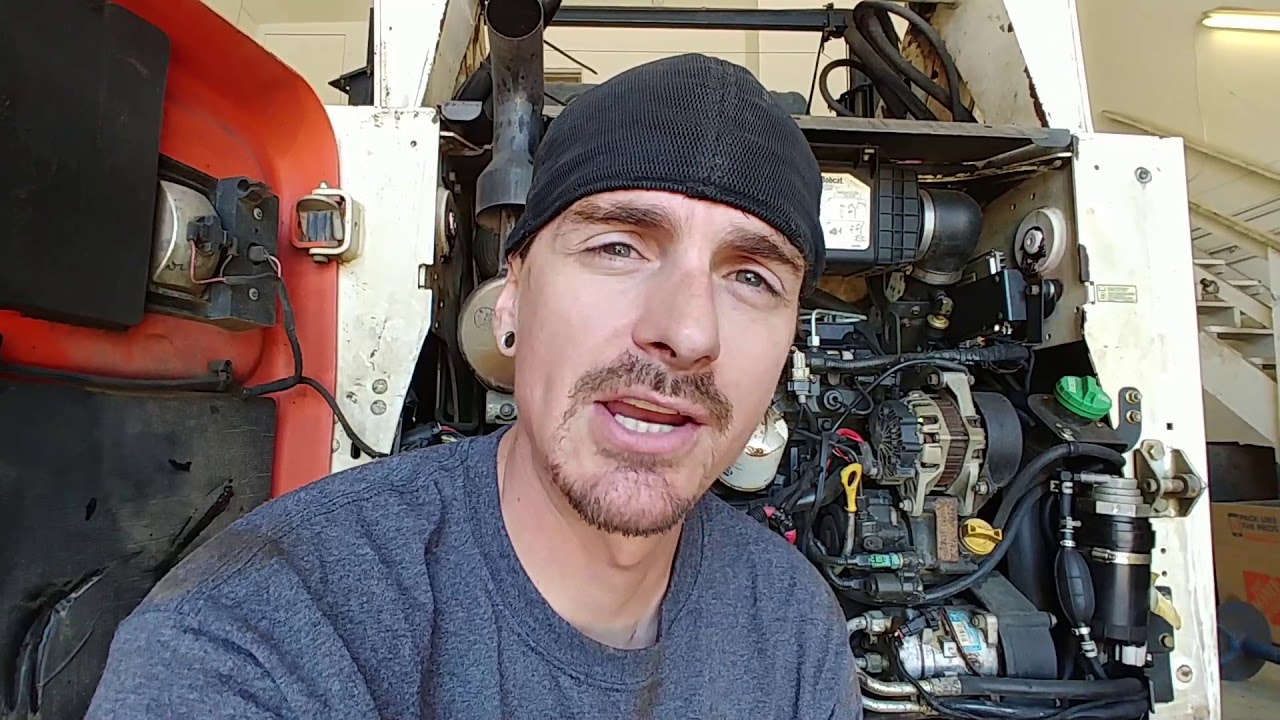 First Video!! Hydraulic Drive Belt Swap on a Skid Steer!!
