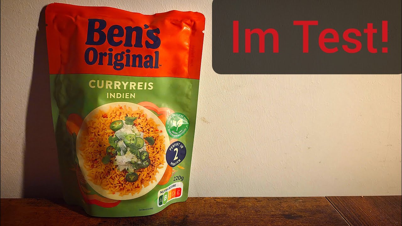 Ich teste: Ben's Original Curryreis Indien. 