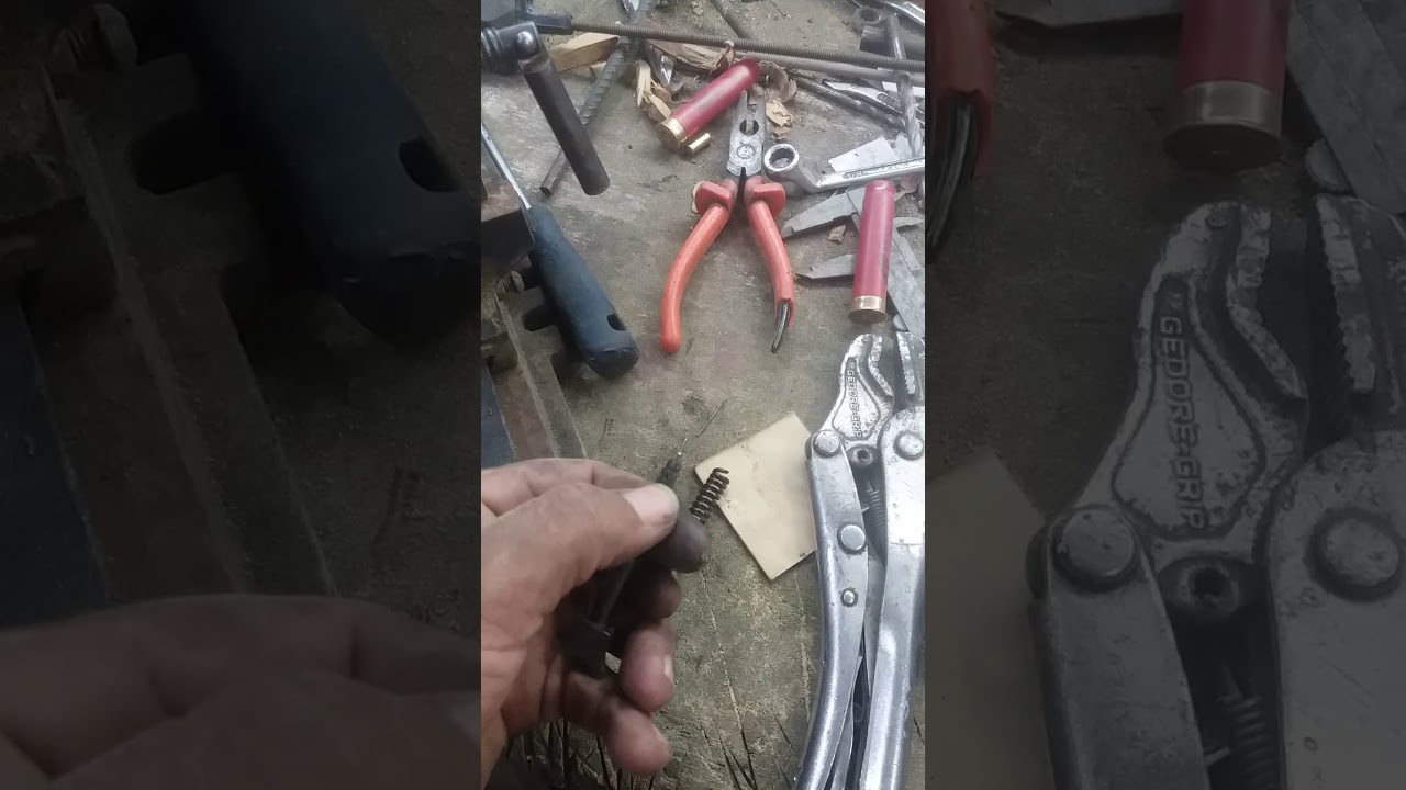 Como colocar mola no ferrolho