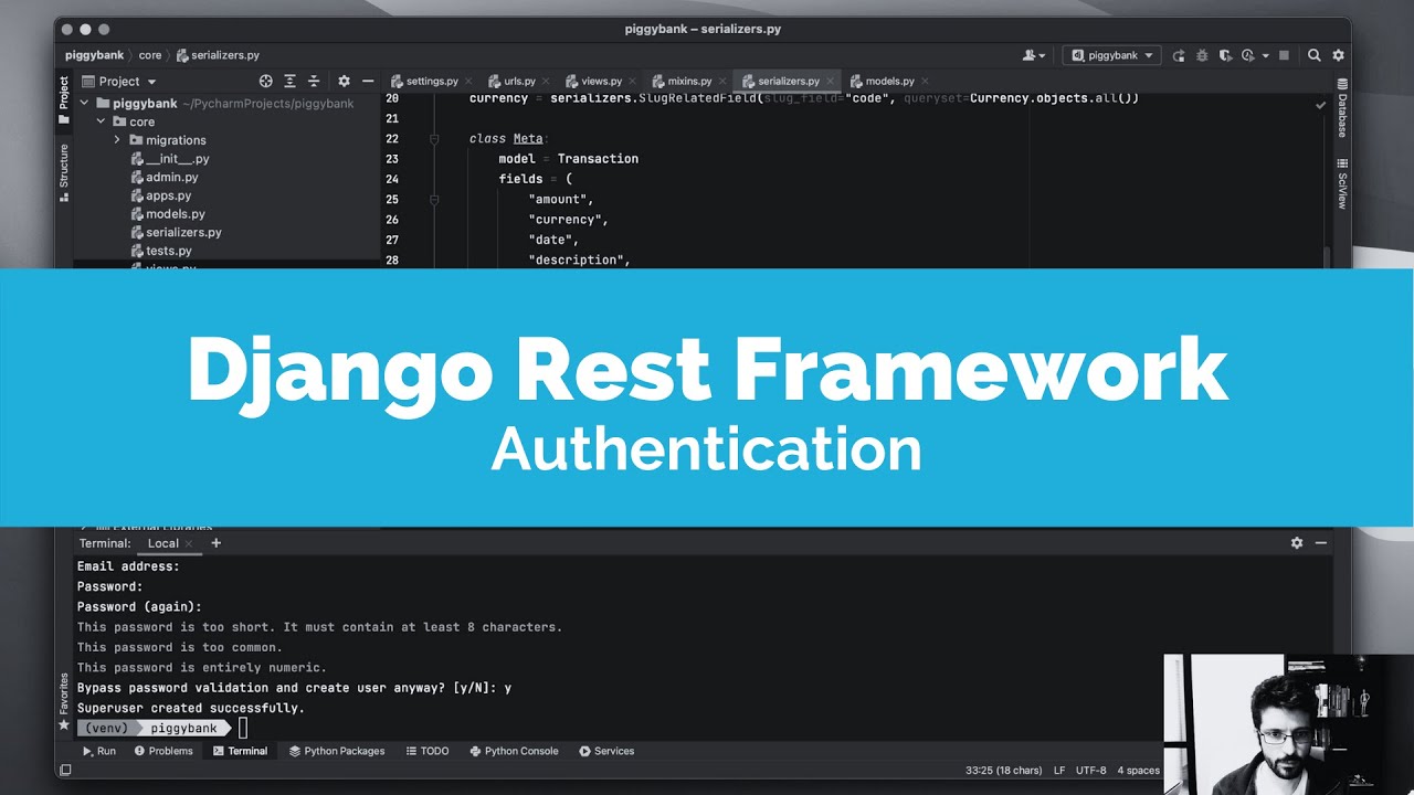 Django Rest Framework Token Authentication - DRF Tutorial - Part 3