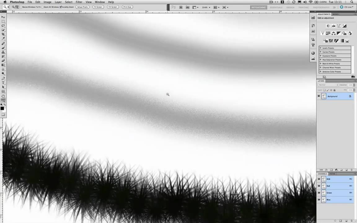 Retouching Brush-work