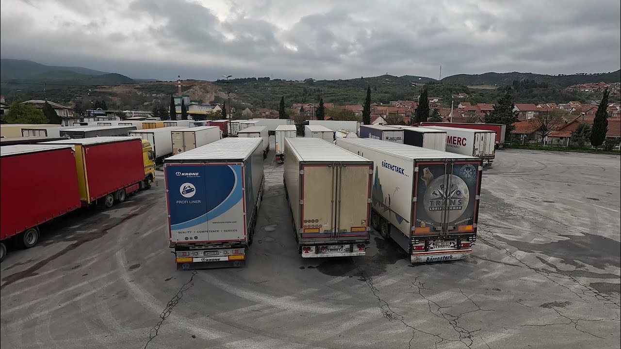 Truck Vlog - First Time on North Macedonian Country Roads. Driving to Strumica Terminal.