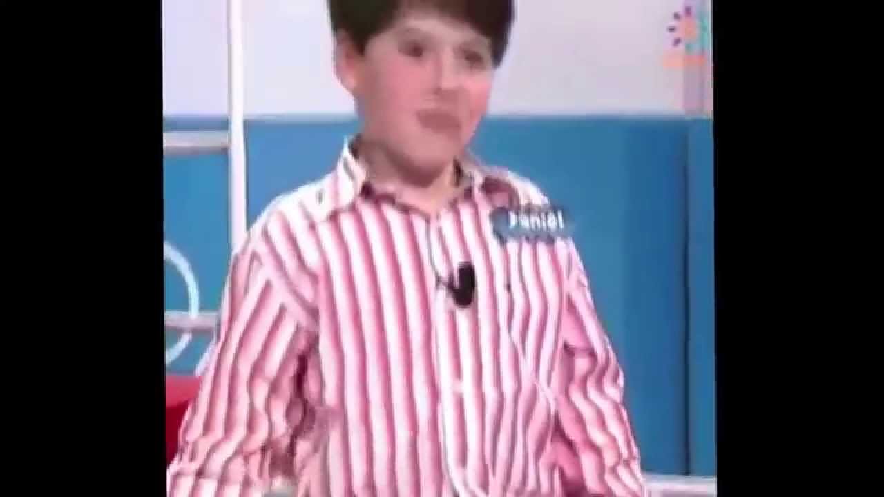 Daniel (de pequeño en menuda noche) y David Bisbal