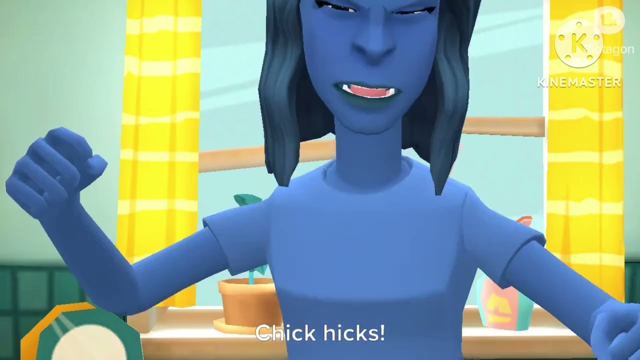 Chick hicks smashes the stove with a hammer/ grounded