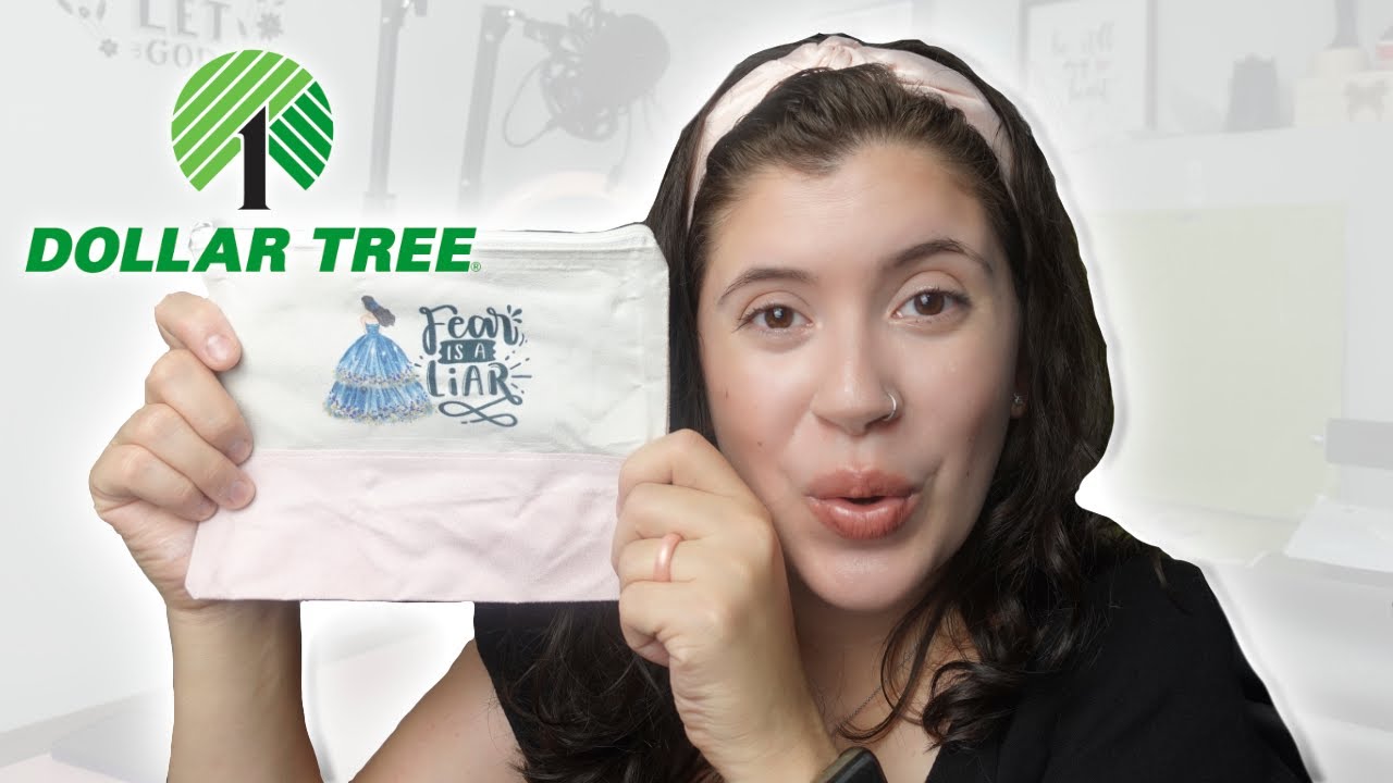 Sublimation on dollar tree makeup bag