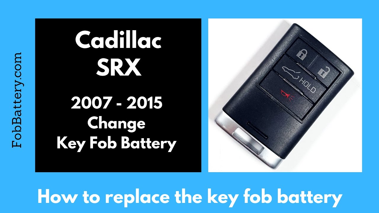 Замена батареи брелока Cadillac SRX (2007 - 2013)