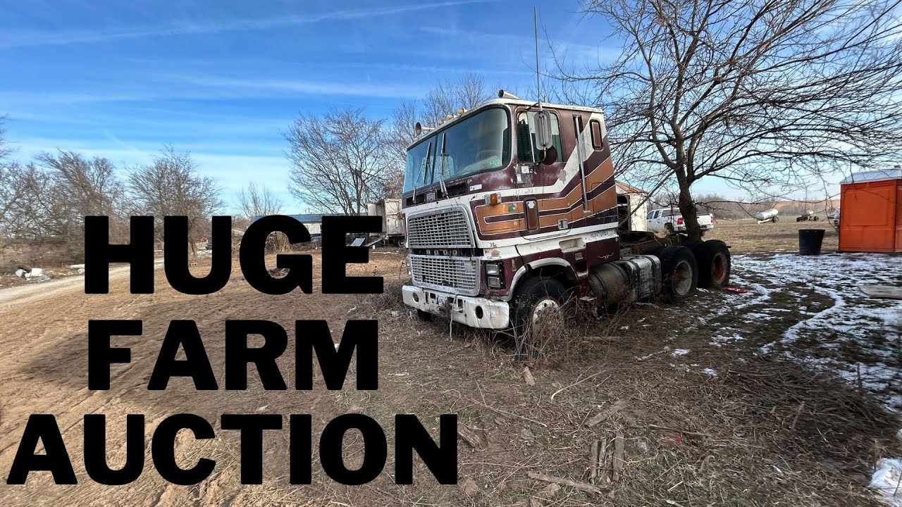 HUGE FARM AUCTION in the FREEEZING COLD! 
