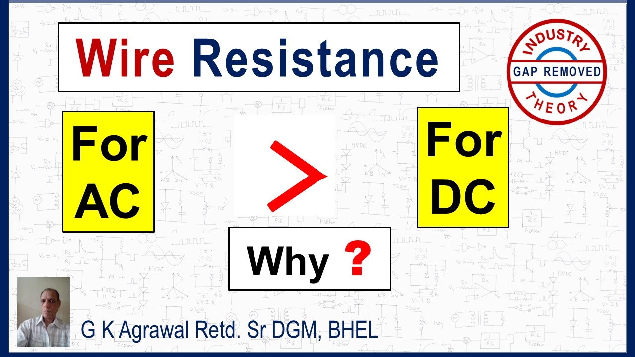 Resistance of wire for AC and DC electric current