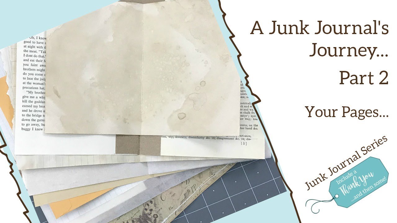 Junk Journal Series Part 2: Choosing and Cutting your Paper to Size | Creating a Paper Hinge