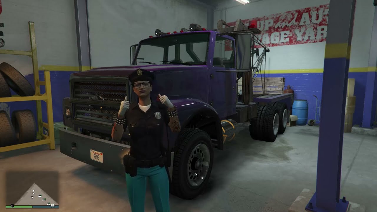 GTA V 🚦Salvage Yard🚦, 🔧Tow Truck Service🔧, Karin Rusty Rebel, 2142