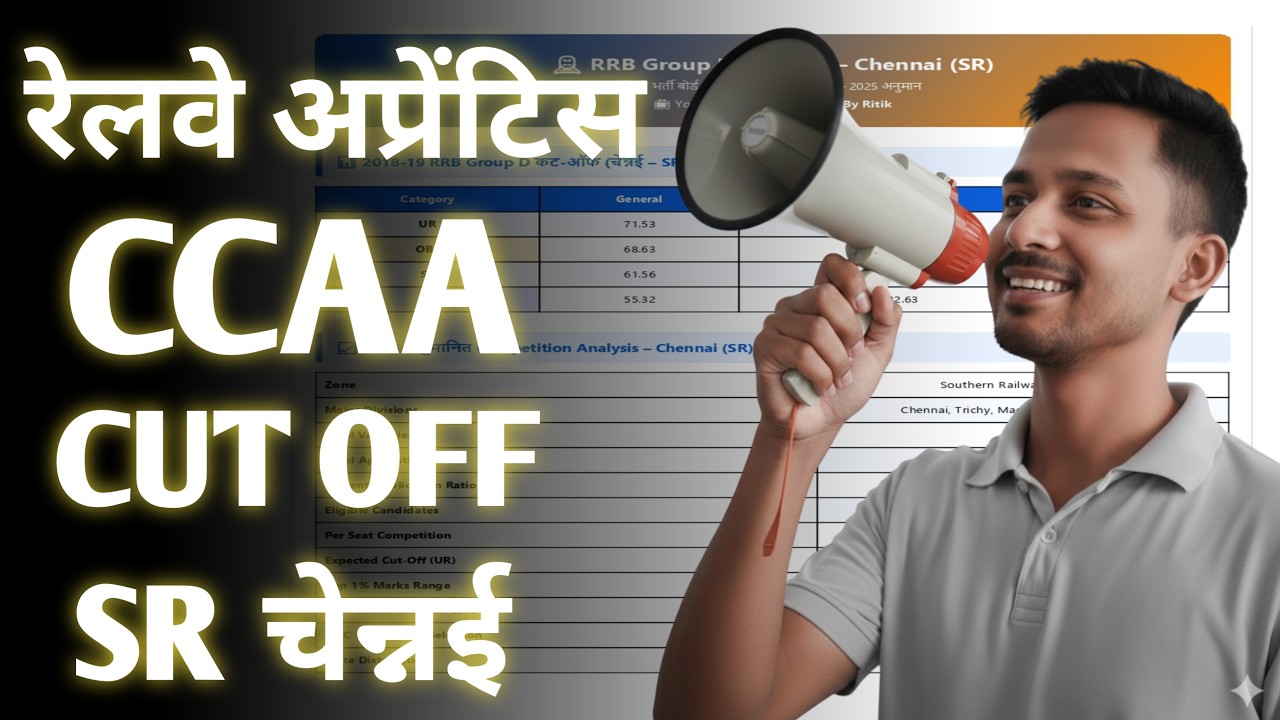 RRB Group D CCAA Cut Off 2026 | SR Chennai Full Analysis | Safe Marks & Competition
