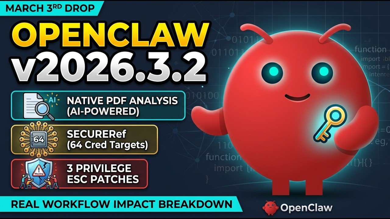 OpenClaw v2026 3 2 Just Dropped &mdash; 150 Fixes and a Built In PDF Brain