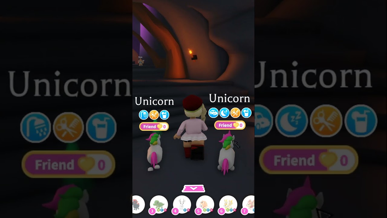 Making a neon unicorn in adopt me! 💕