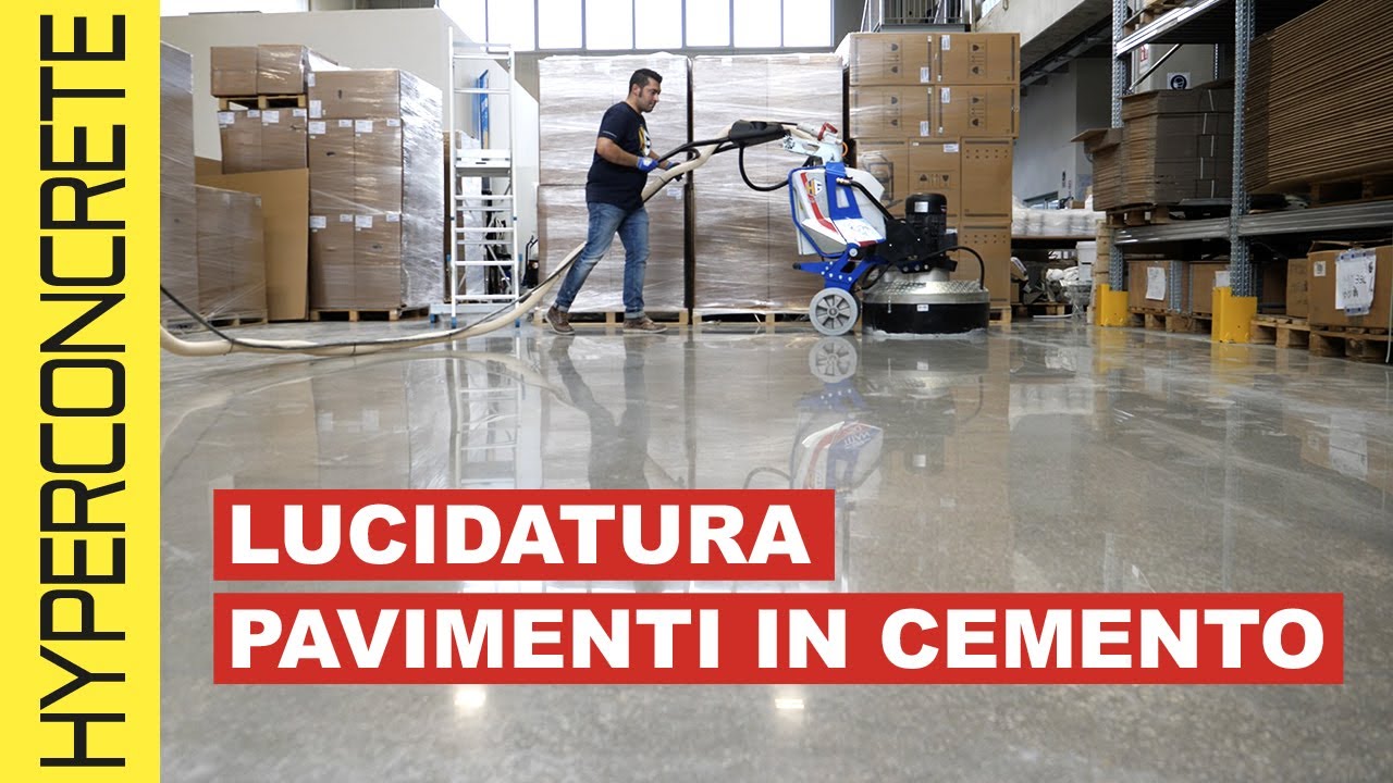 Come ripristinare e lucidare un pavimento in cemento. Scopri il  metodo più pratico ed efficace. HG.