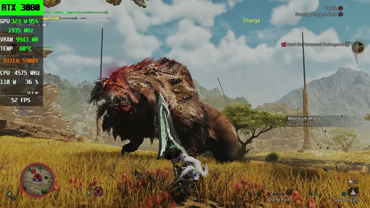 Monster Hunter Wilds RTX 30 Series Performance